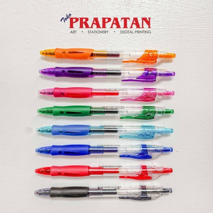 

GS99 M&G Retractable Gel Pen Comfort Rubber Grip | Pulpen Pena - RED 25