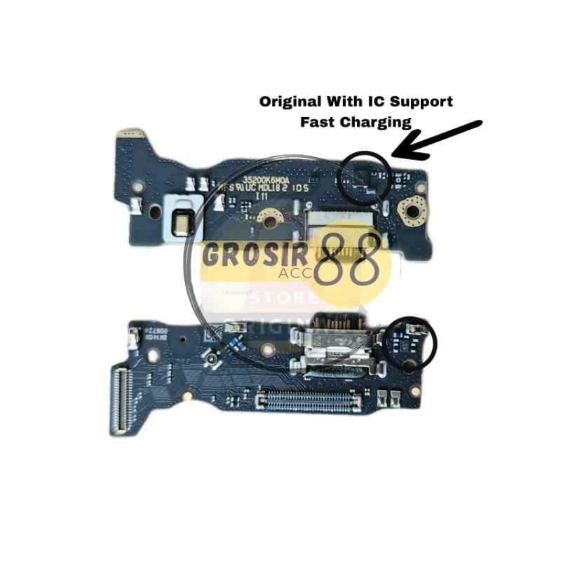 Flexible Konektor Charger / Papan Con Cas Xiaomi Redmi Note 10 Pro 4G Original With ic ( G88 )