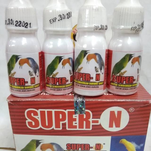 SUPER N Ampuh Obat Burung Sakit Saluran Nafas Flu Serak Ngorok