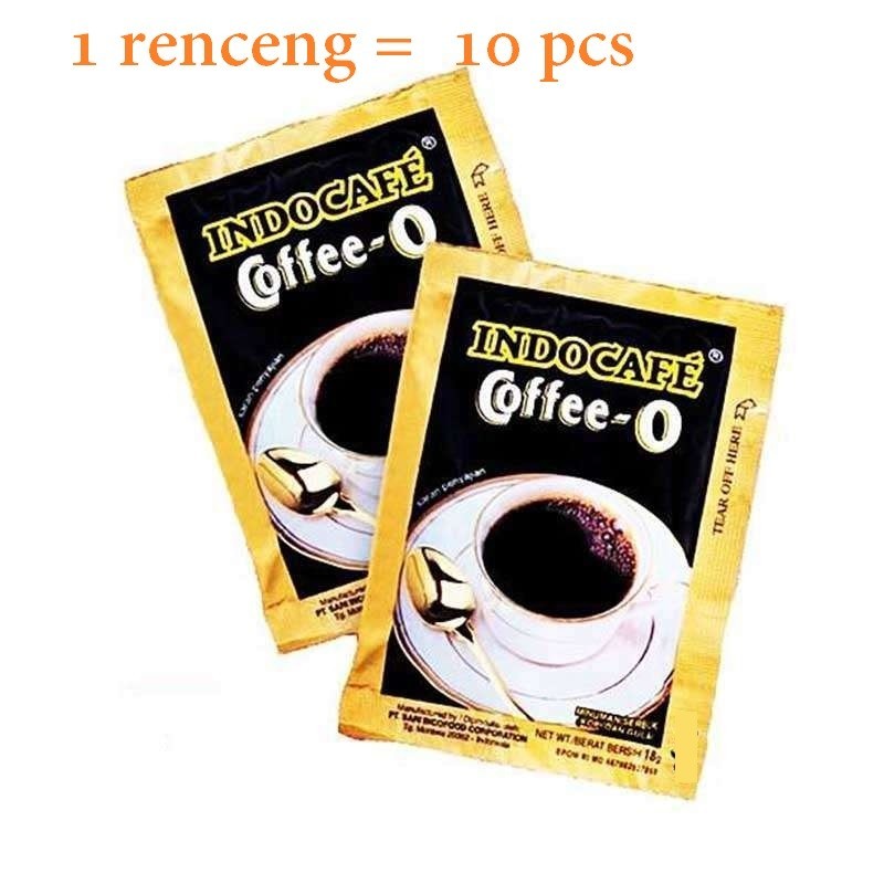 

Kopi Hitam Asli INDOCAFE COFFEE O Renceng ( 10 pcs )