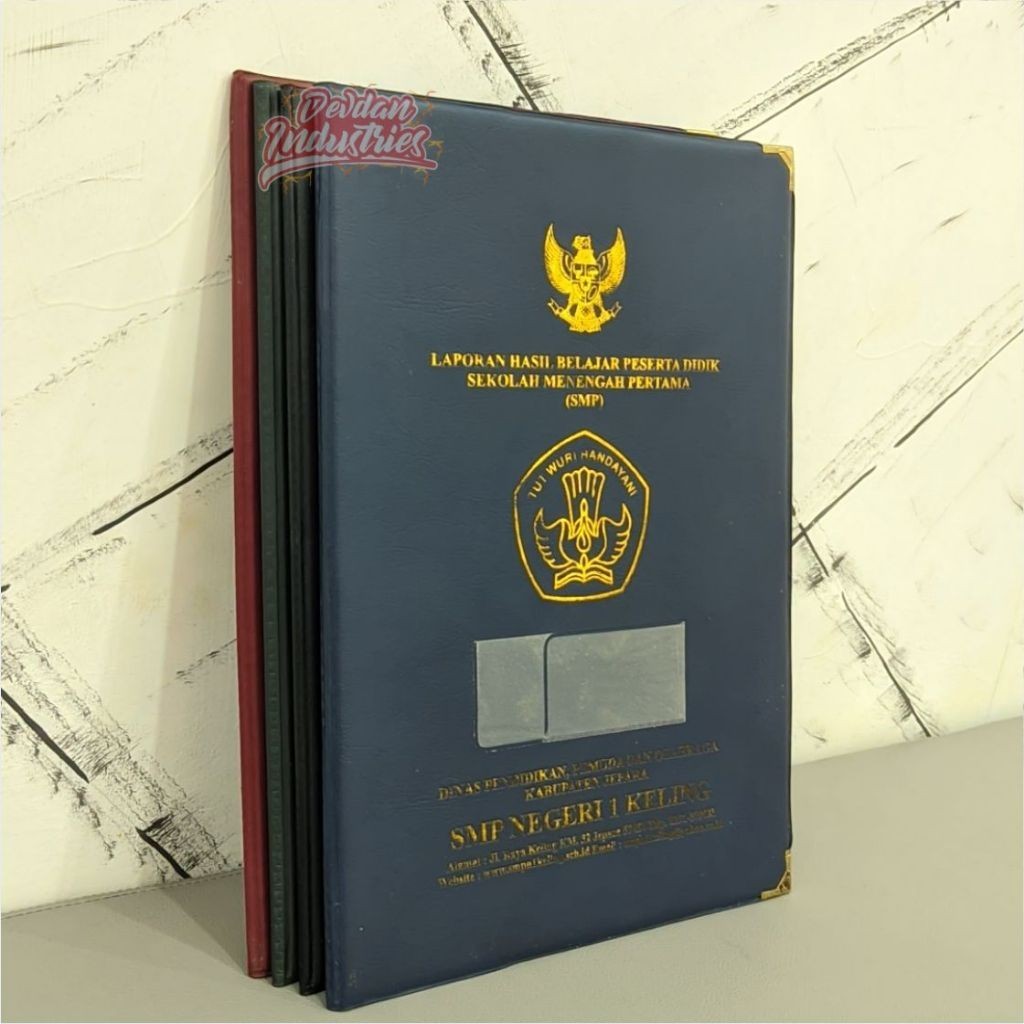 COVER RAPORT IJAZAH EMBOS SAMPUL IJAZAH MAP RAPORT PAUD TK SD SMP SMA WISUDA DEVDAN INDUSTRIES