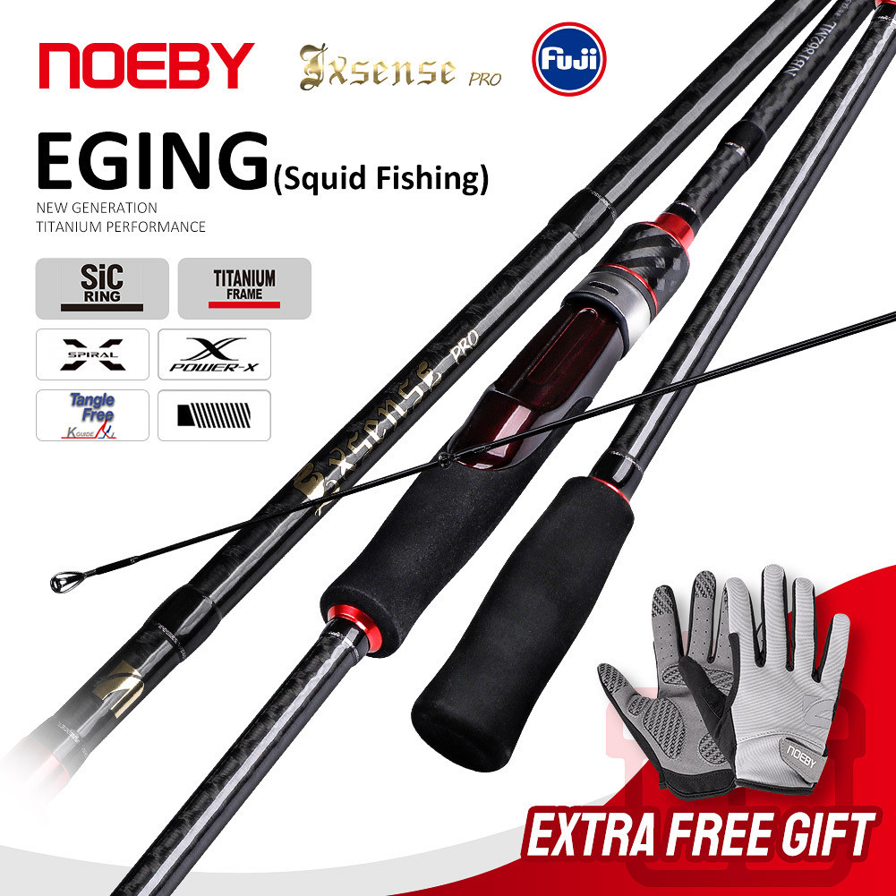 Noeby Exsense Pro Spinning Fishing Rod 2.59m 2.75m Ultra Light ML Power Carbon Fuji Titanium SIC Fre