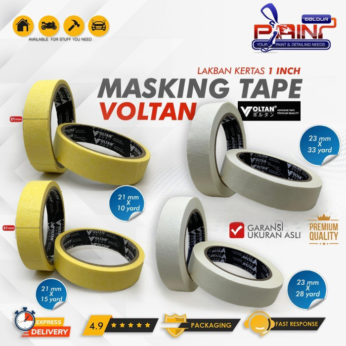 

KERTAS LEM 1 inch / Lakban Kertas Termurah/ Masking Tape Japan Quality