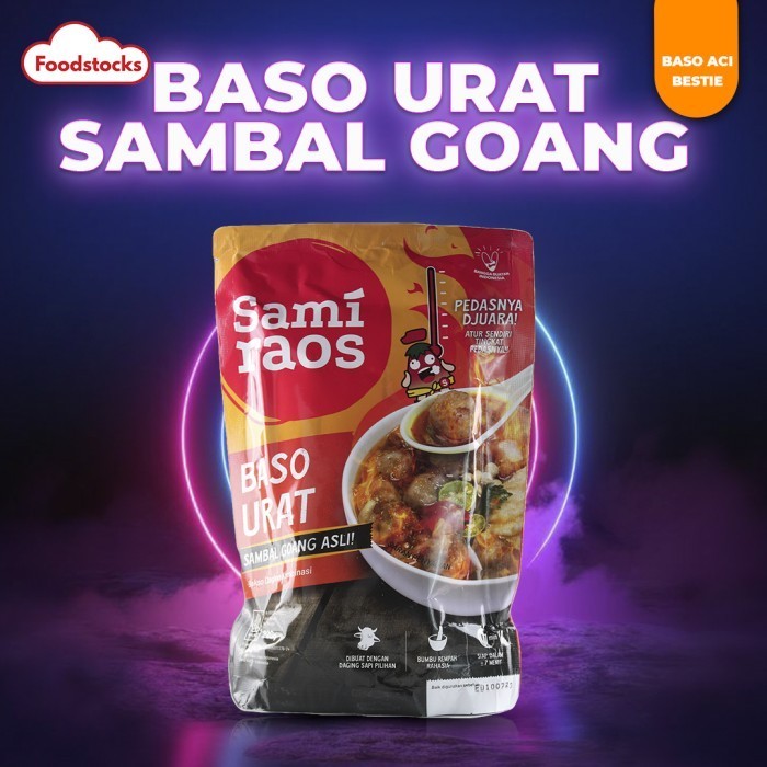 

TERMURAH Baso Urat Sami Raos Sambal Goang Asli Bakso Daging Kombinasi