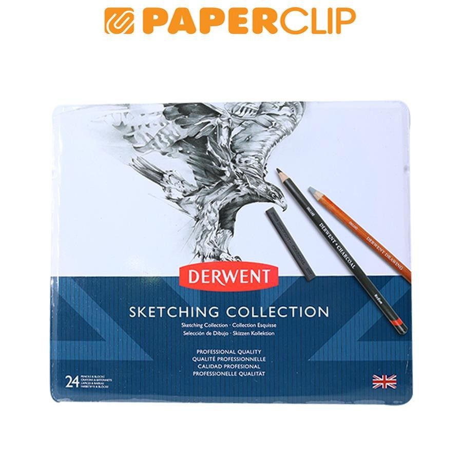 

SKETCHING COLLECTION DERWENT 24PCS 34306DW TIN CASE