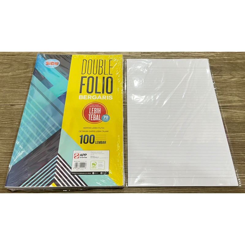 

Double Folio Bergaris 70GSM SIDU / KIKY (isi 10 Lembar) - ABO