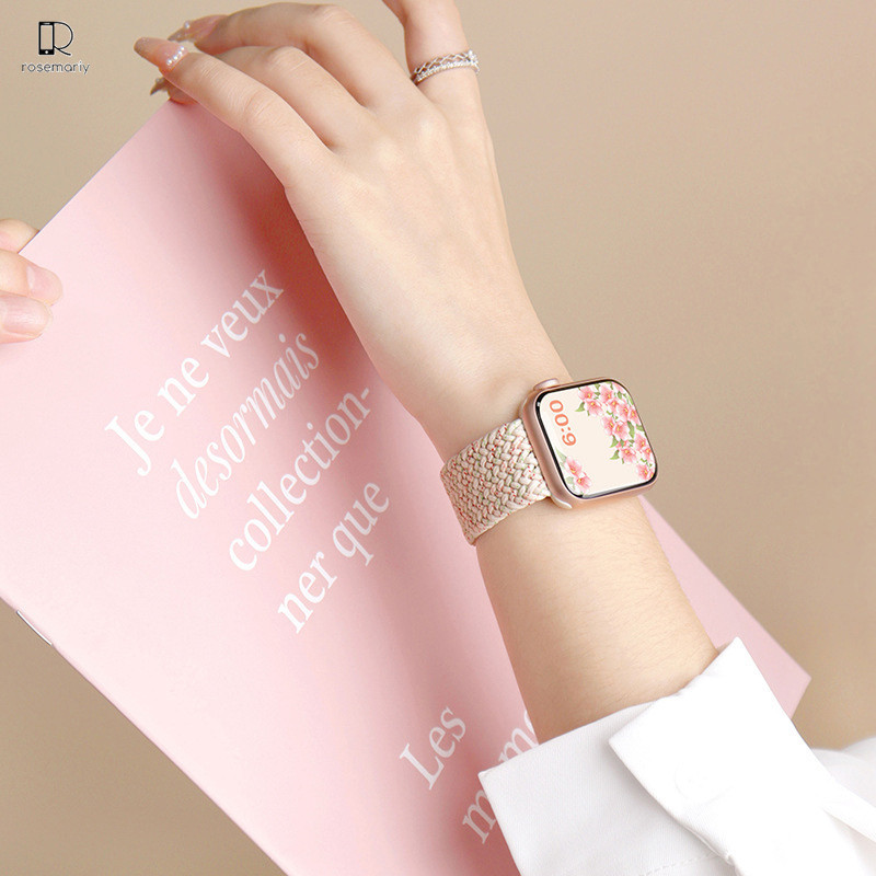 strap untuk watch series 1 2 3 4 5 6 7 DT No 1 HW22 W26 IWO iwatch 38mm 40mm 41mm 42mm 44mm 45mm Nyl