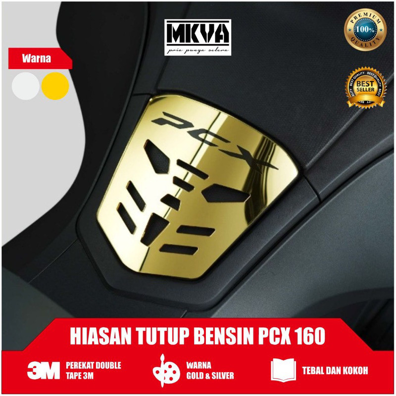 VARIASI PCX TUTUP BENSIN PCX 160 NEW AKSESORIS MOTOR PCX 160 TEMPELAN HIASAN PCX TUTUP BENSIN MODIFI