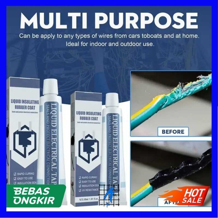 

Liquid Insulating Electrical Tape Pasta Pelindung Kabel 50ml