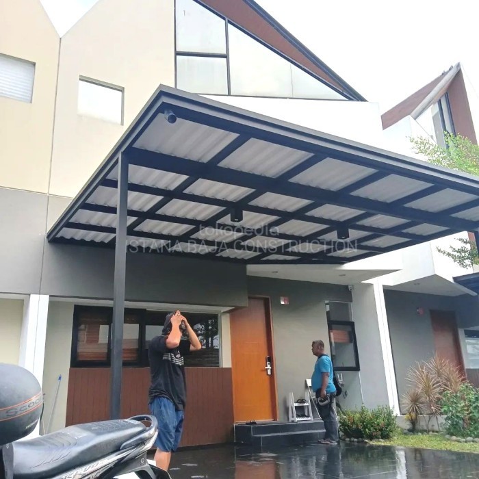 kanopi hollow atap alderon RS terpasang