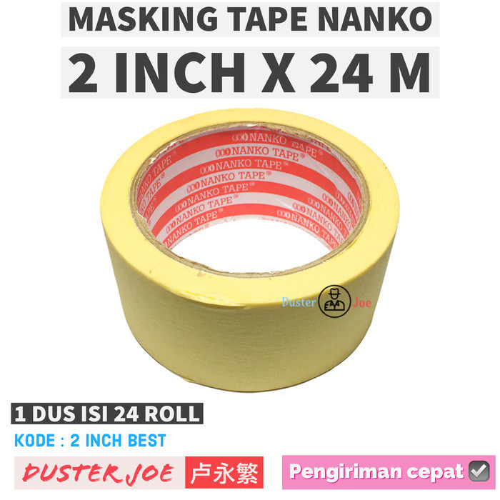 

Masking Tape Nanko 48mm 24 M BEST Lakban kertas PER 1 ROL
