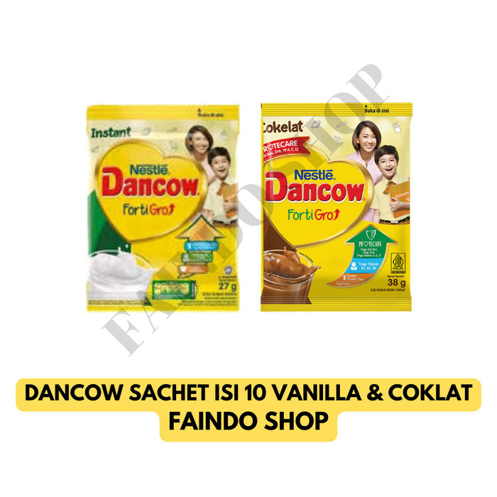 

Dancow Sachet Isi 10 Rasa Vanilla dan Coklat