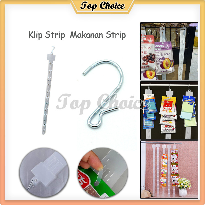 Clip Strip Display Makanan / Clip Strip Display / Strip Gantung Display Supermarket