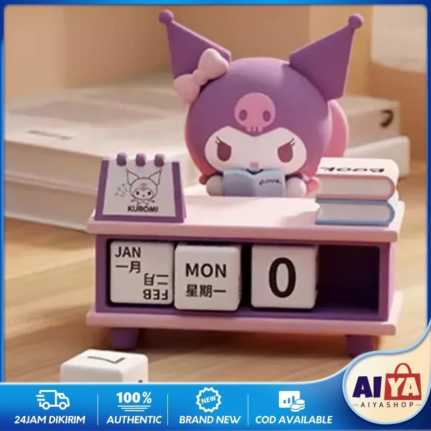 

Kalender Sanrio Kuromi Kreatif Kalender Meja Aesthetic Kalender Unik Dekorasi