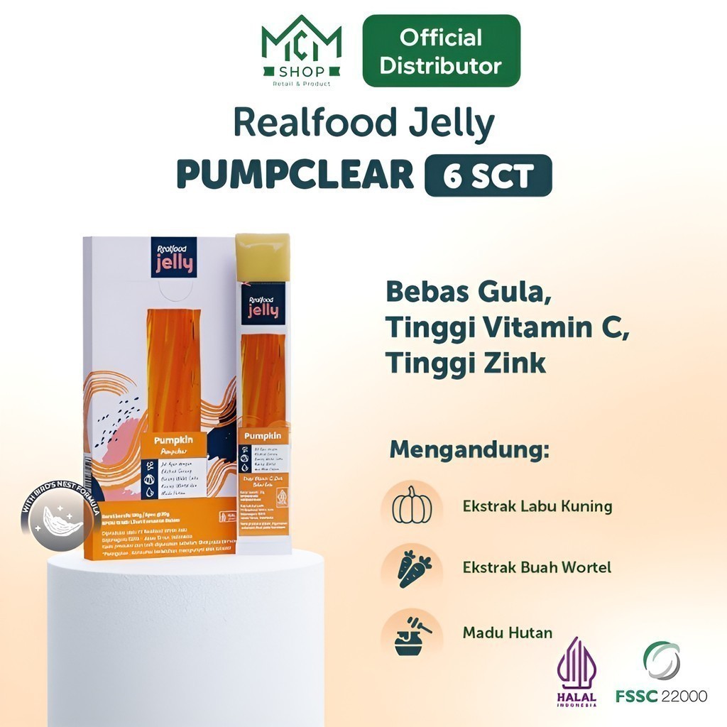 

mcmshop jakarta - Realfood Jelly Pumpclear Sarang Burung Walet, Pumpkin Honey