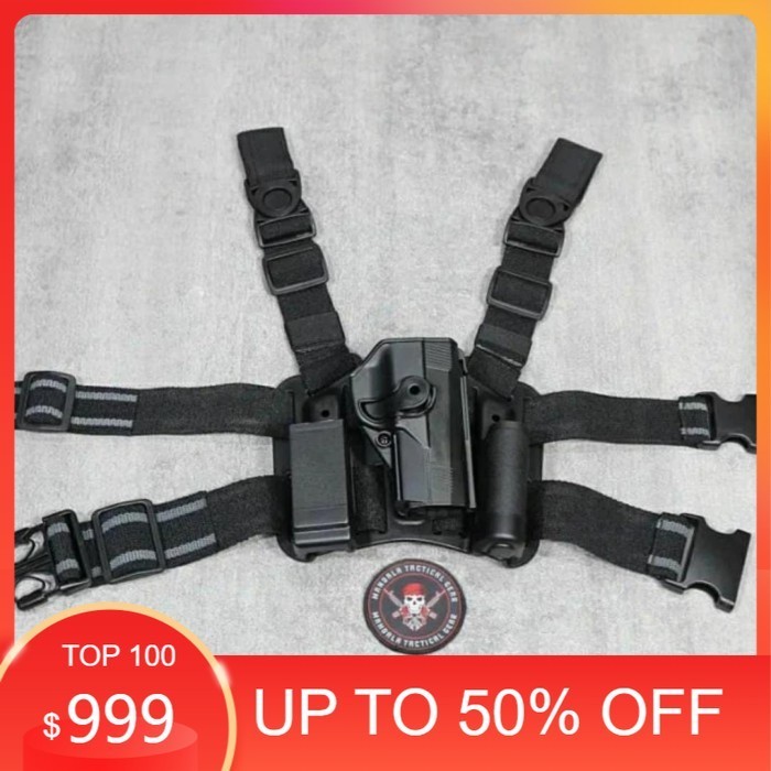 [ZONA MILITERY] Holster paha Glock / Dropleg Holster Glock 17 18 19 22 tipe 603