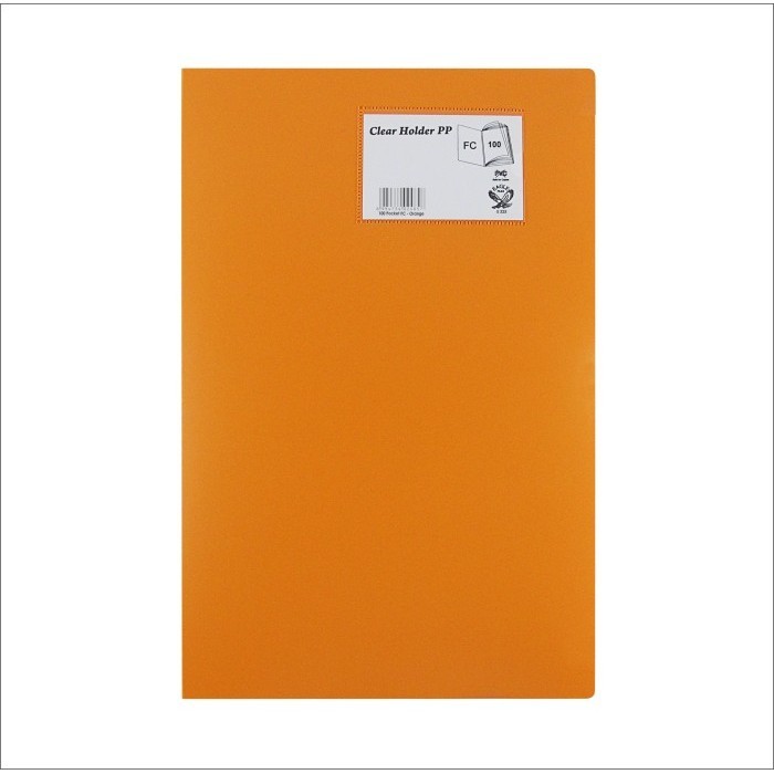 

[KUALITAS TETBAIK] Dokumen Keeper / Clear Holder / Display Book EAGLE A4 / F4 100 Pocket - A4, Orange