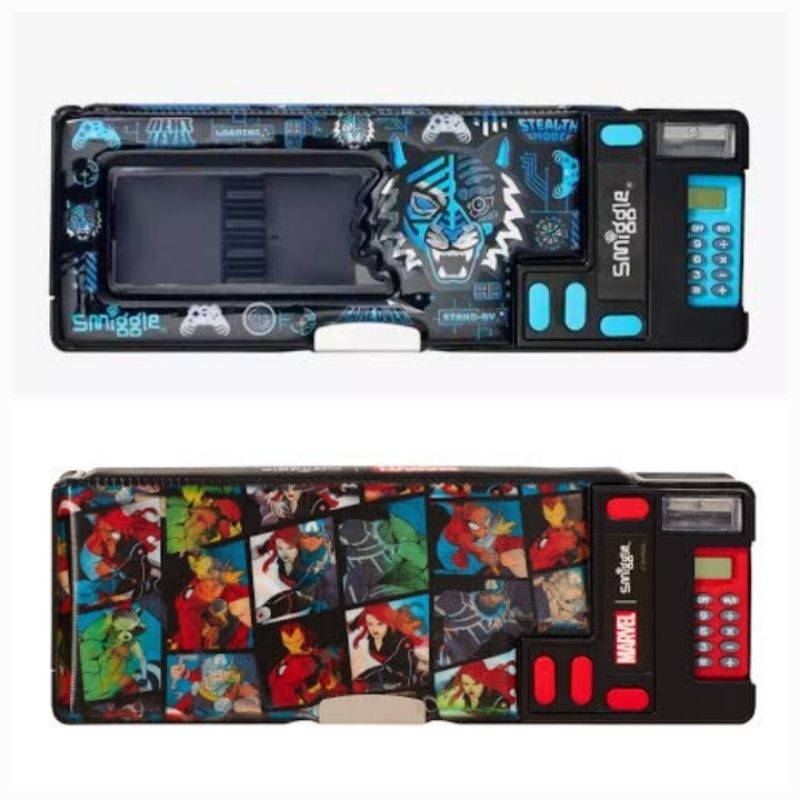 smiggle pop calculator pencil case kotak pensil kalkulator anak SD TK Calculator minecraft unicorn p