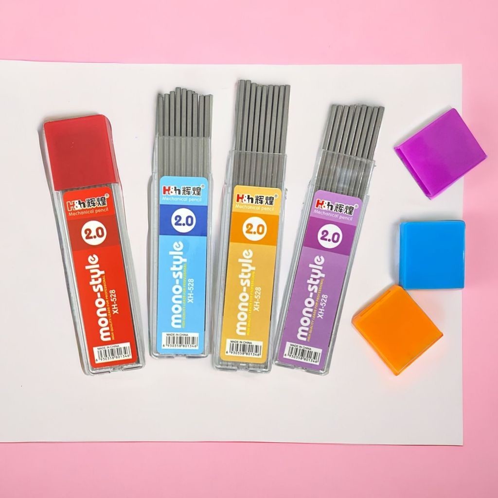 

BG Refill Pensil Mekanik Cetek PREMIUM QUALITY Ukuran 2.0 Isi Ulang Pensil Mekanik Isi 9 Pcs Alat Tulis Sekolah Dan Kantor Mechanical Aesthetic Korea