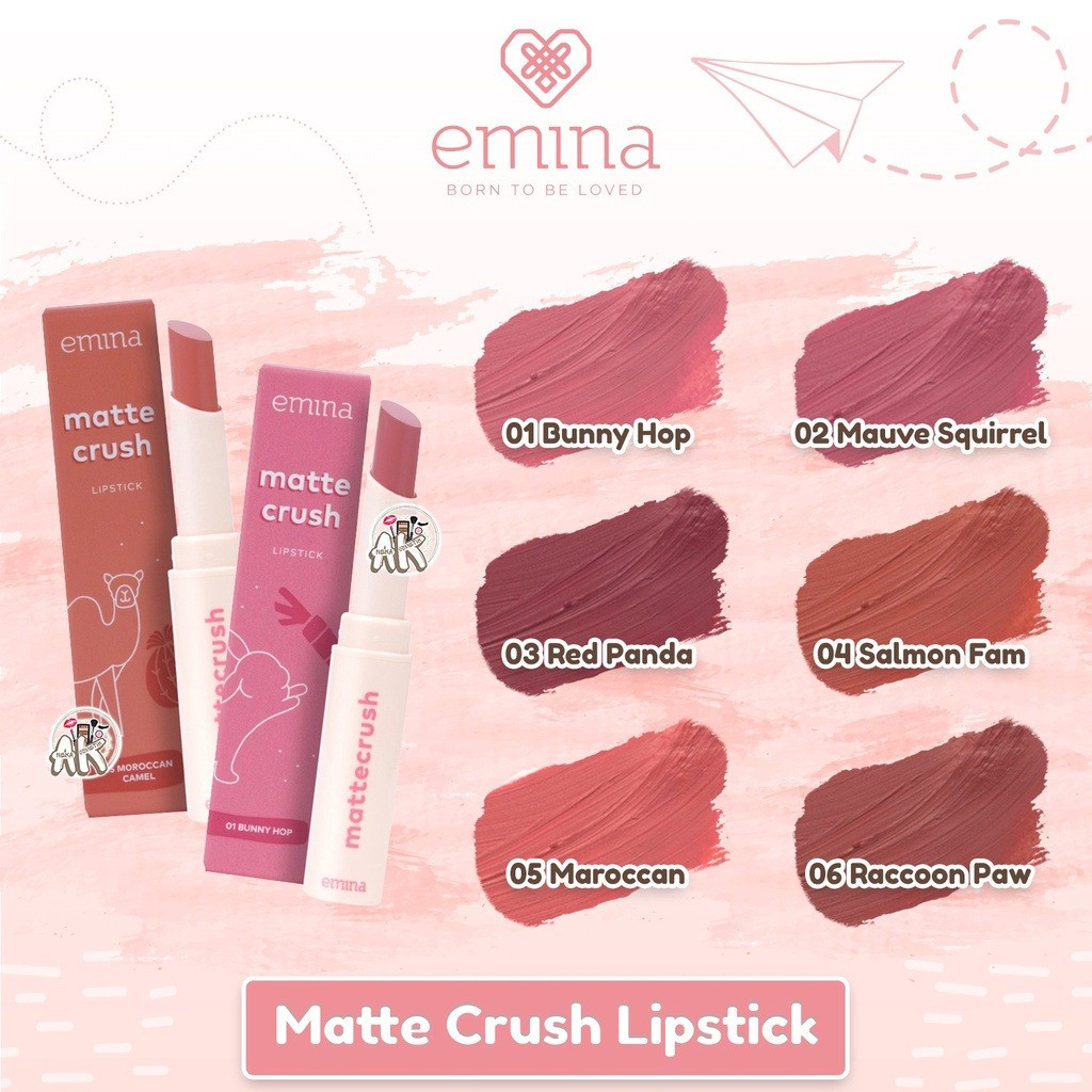 EMina Matte Crush Lipstick 2 Gr