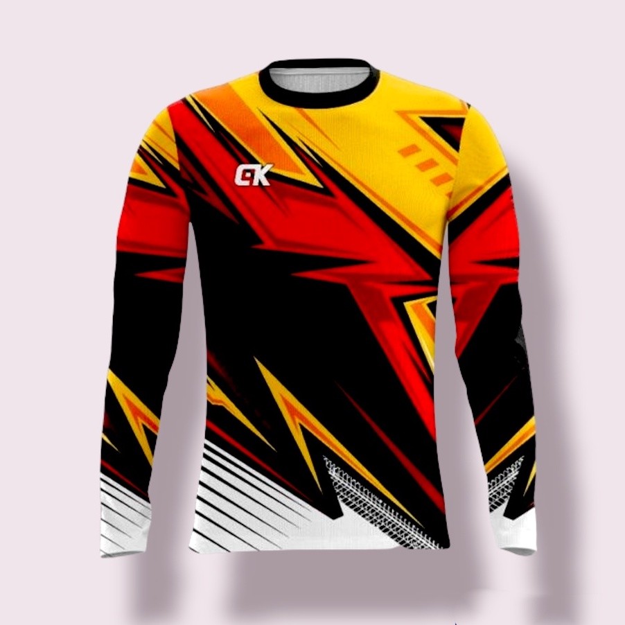 KAOS OLAHRAGA LENGAN PANJANG BAJU LENGAN PANJANG KAOS LENGAN PANJANG JERSEY SEPEDA PANJANG JERSEY GO