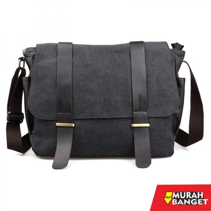 tas selempang pria kekinian Tas Selempang Pria Kanvas Kapasitas Besar Korean Style Canvas