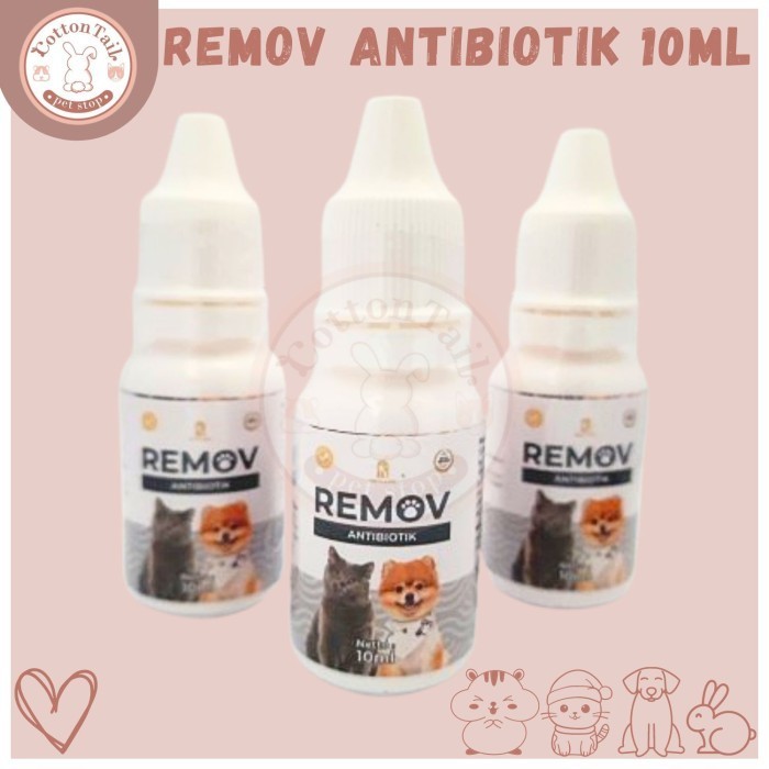 REMOV Obat Antibiotik Kucing & Anjing 10ml