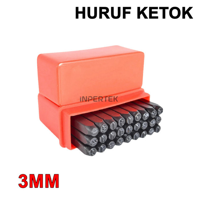 

YM27 Huruf Ketok 3mm Letter Punch Set 3 mm Pahat Stamp Drip Stempel