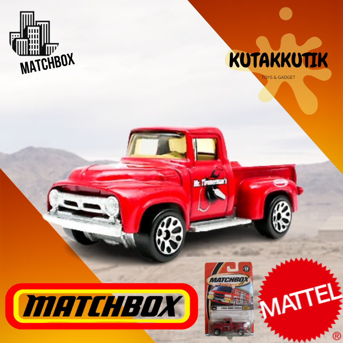 Matchbox Mobil Klasik Pickup Truck 1956 Ford Pickup Merah Mr Timmermans Highway Heroes