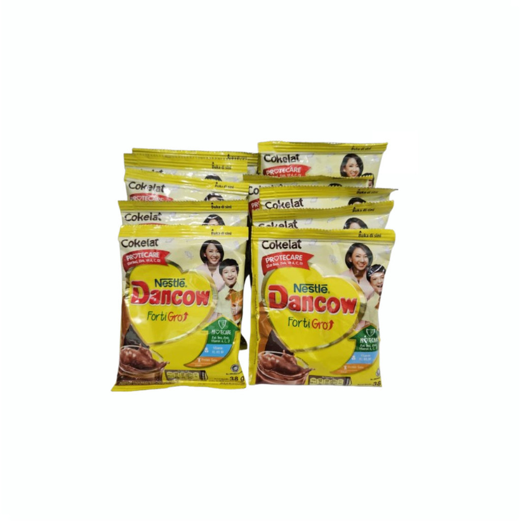 

FORTIGRO Susu Dancow FortiGro Coklat Saset 38gr Renteng 1 Renceng 10 Sachet