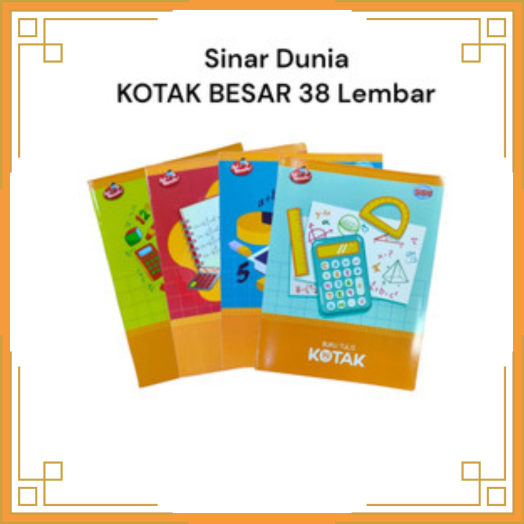 

SINAR DUNIA Buku kotak besar isi 38 lembar (pcs)