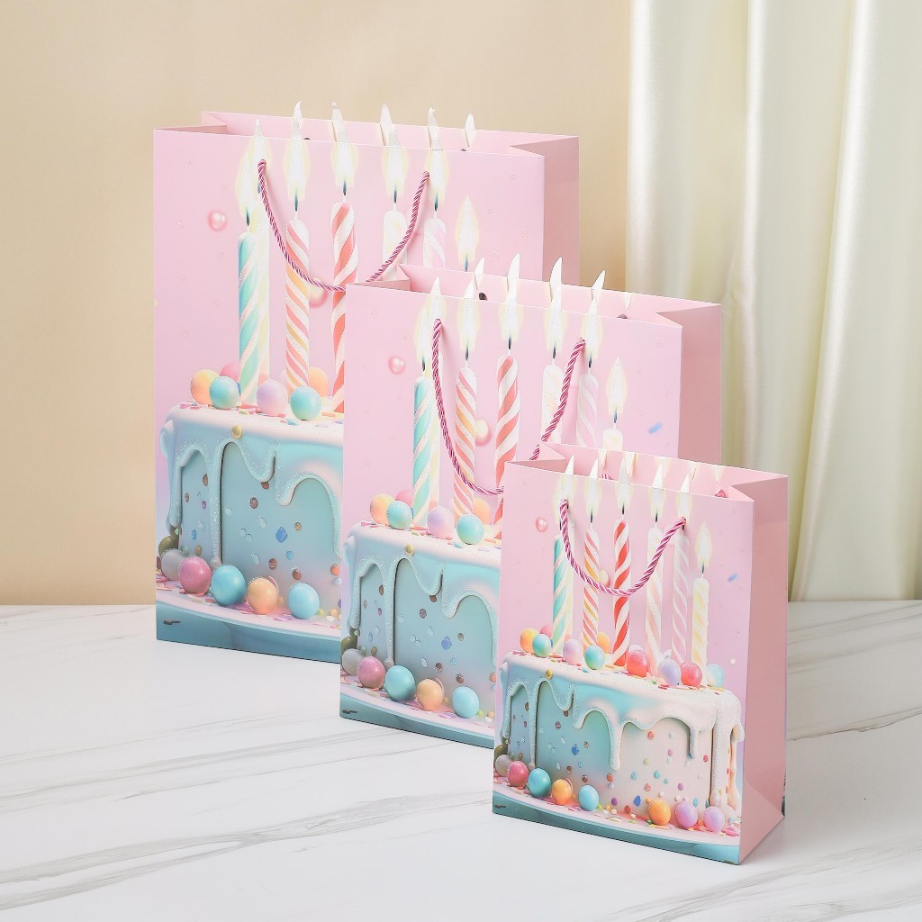 

Myware Paper Bag Kado Birthday Paper Bag Lucu Ulang Tahun Paper Bag Kelahiran Kemasan Hadiah Lahiran yang Elegan dan Indah Warna Pastel Pink