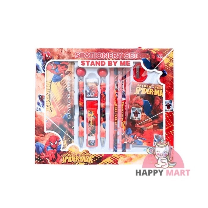 

Kotak pensil unicorn / pony / frozen set pensil mekanik - Spiderman, Packing bubble