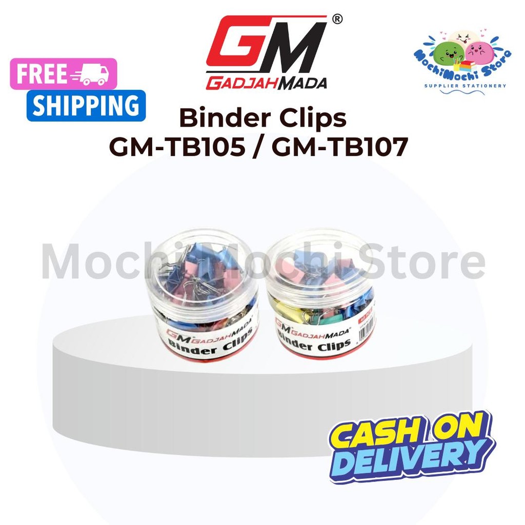 

Binder Clip GM-TB105 / GM-TB107 | Klip Penjepit Kertas GM Warna-Warni | No.105 | No.107