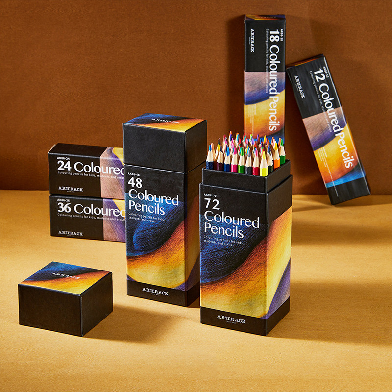 

12/18/24/36/48/72 Colors Pencils Set Oil for Drawing Sketch Painting Art School Supplies Stationery for Students