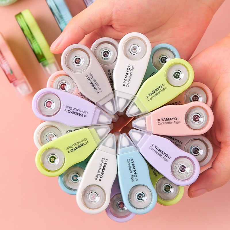 

6 Pcs INS Morandi Color Large Capacity Correction Tape Student