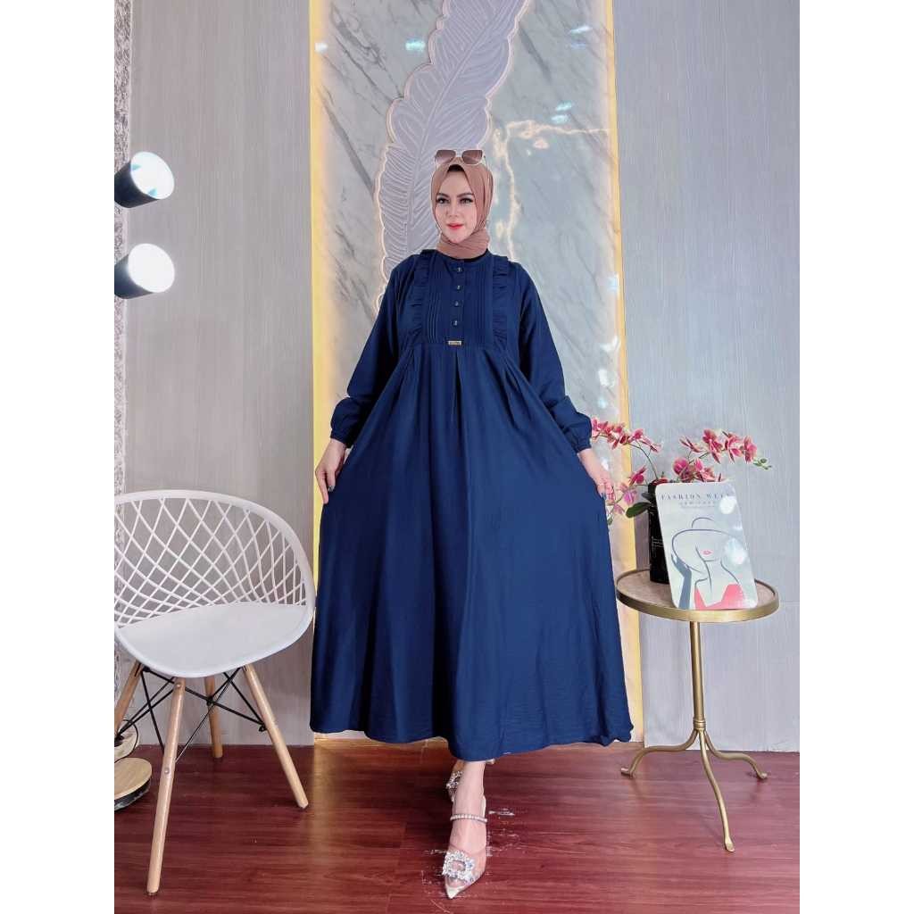 AT57YL Gamis Inara Polo Linen Premium