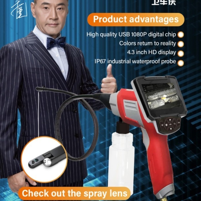 Kamera Alat cuci mobil AC dll endoscope boroscope camera spray Patr