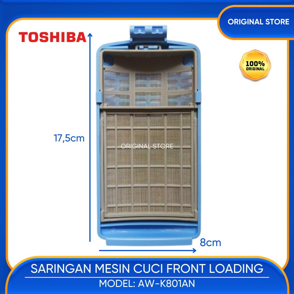 KAIN FILTER SARINGAN KOTORAN MESIN CUCI TOP LOAD TOSHIBA AW-K801AN AW K801AN