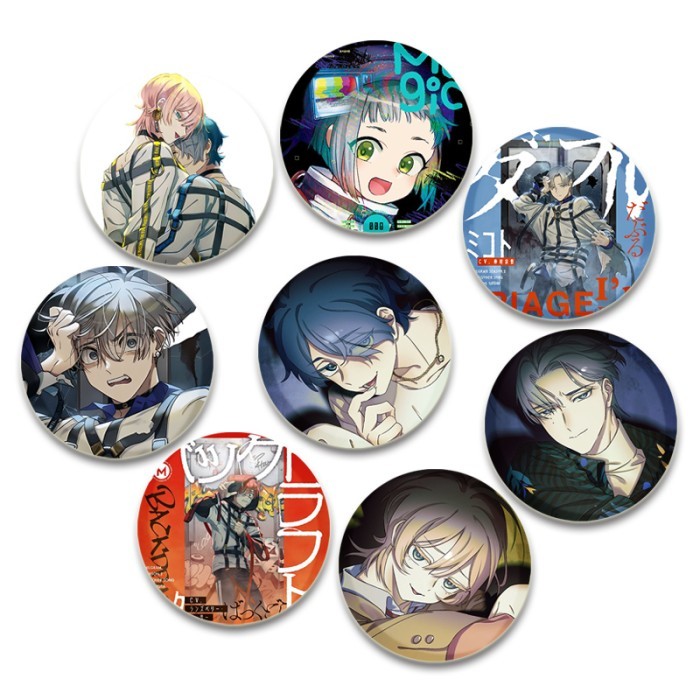 32/44/58mm Milgram Brooch Haruka Yuno Cosplay Badges Enamel Pins for Backpack Clothes Fashion Jewelr