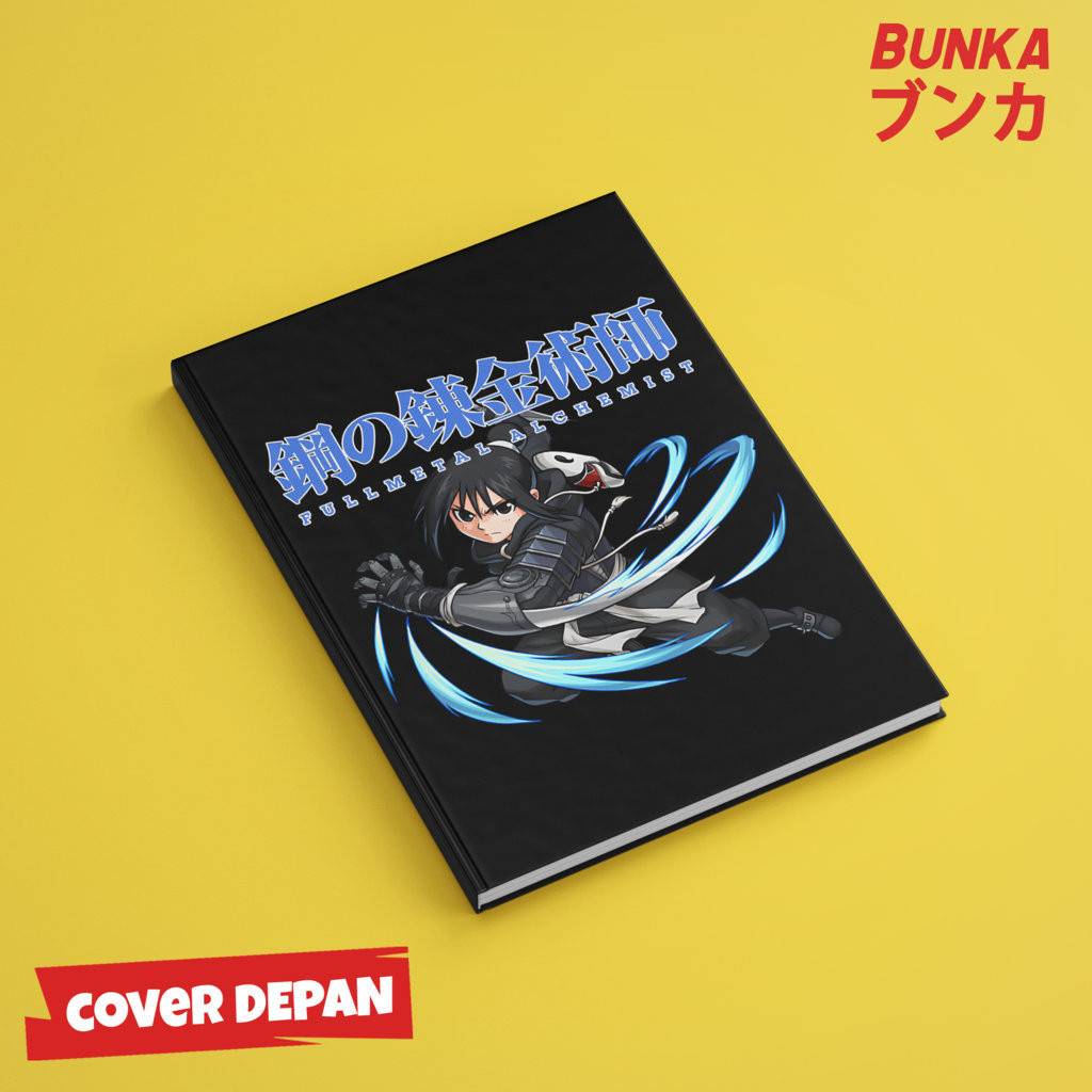 

Note Book Aesthetic Anime Fullmetal Alchemist Fan Lan Design Hardcover A5 Buku Tulis Catatan Notes Agenda Planner Jurnal vintage buku catatan story book kado anniversary valentine cowok cewek murah