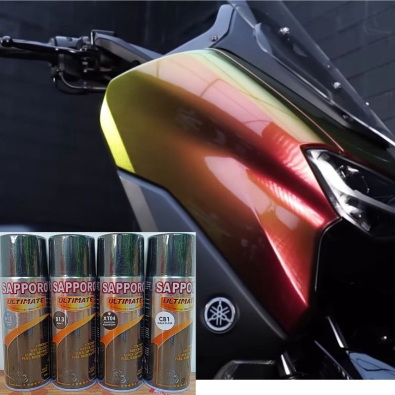 Cat spray PAKET 4 KALENG pilox pylox cat pilox SAPPORO ULTIMATE 400ML warna bunglon sultan XT04 bung