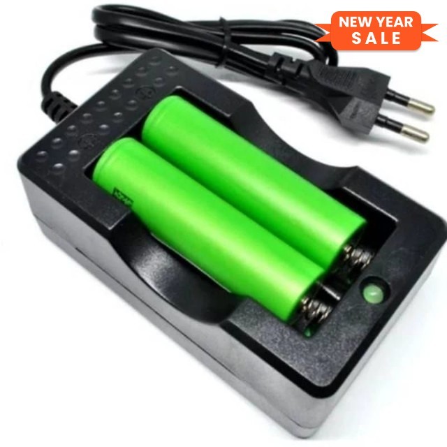 CHARGER BATERAI BATTERY BATRE 18650 SENTER LASER