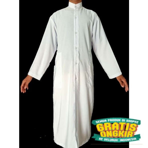Jubah Pria / Gamis Pria / Jubah Full belah/ keluarga oleh oleh
