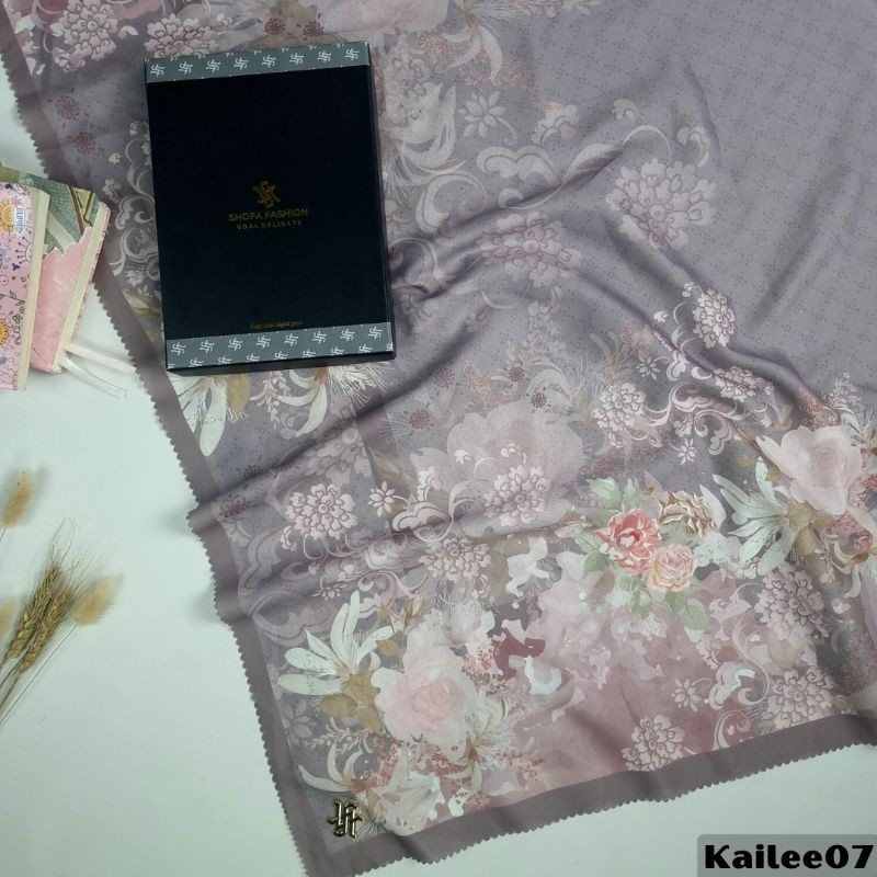 gr43wf (KAILEE007)Shofa Fashion-Hijab Segi Empat Voal Motif High Quality