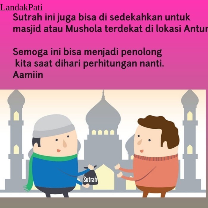 

SUTRAH SHOLAT KAYU / SUTROH SABLON 1SISI / PEMBATAS SOLAT SUNNAH terbatas Termurah