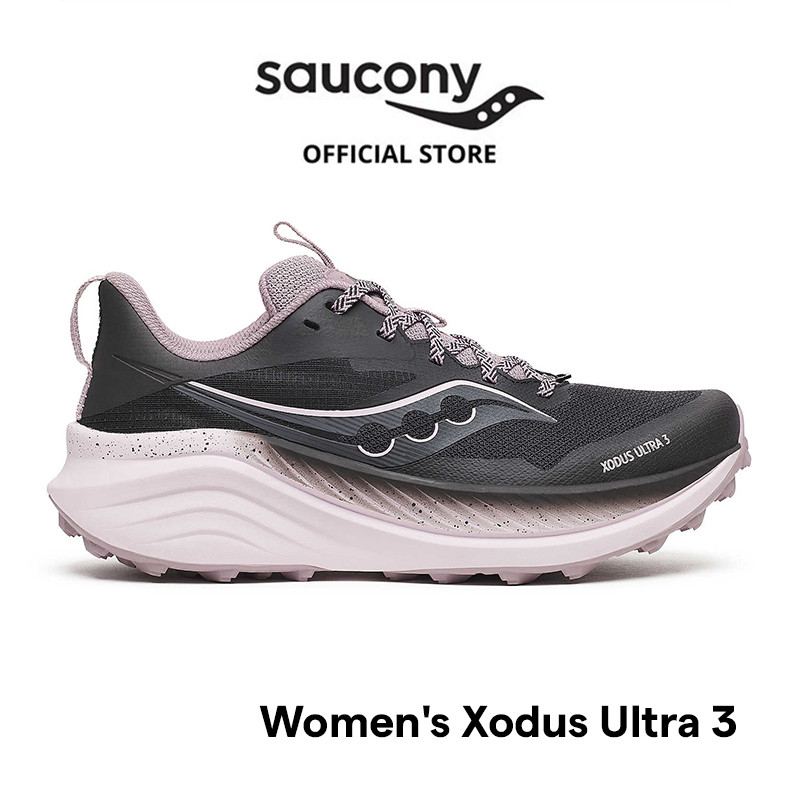 Sepatu Trail Running Wanita SAUCONY Shoes Xodus Ultra 3 Women's - Black / Quail