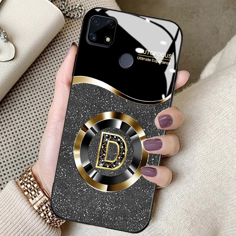 Hard Case For Realme C25 C25s C25Y C30 C30s C31 C33 2022 2023 C35 C53 C55 C67 4G HD Tempered Glasssi