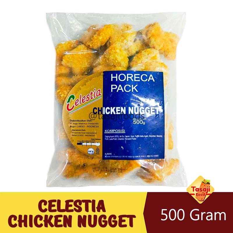 

Celestia Chicken Nugget 500 Gram Horeca Pack