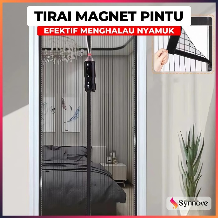 Tirai Magnet Pintu Tebal Tirai Pintu Magnet Efektif Menghalau Serangga  Tirai Nyamuk Magnet Tirai Pi
